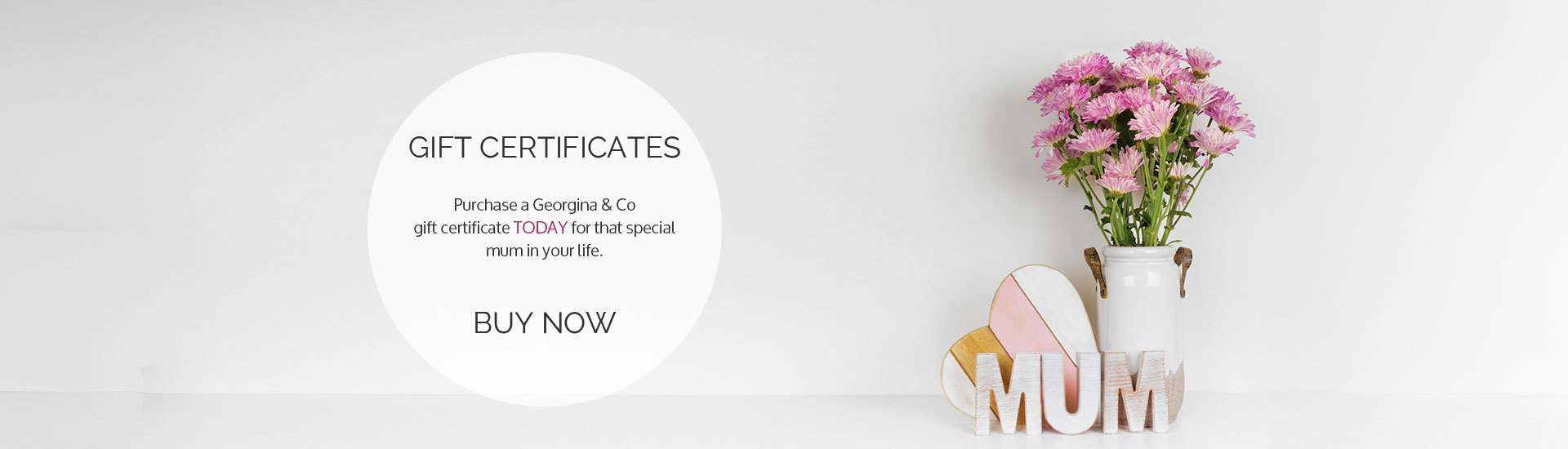 Purchase a gift certificate this Mother's Day